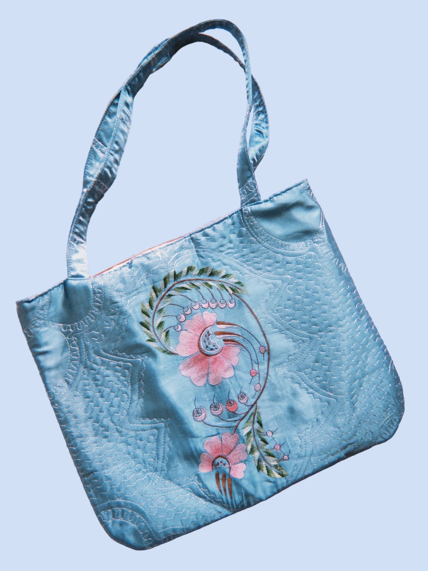 Butterfly Fly Away Tote- Blue