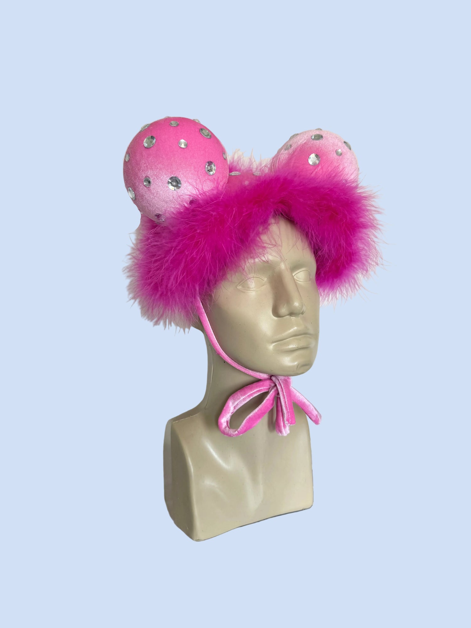 Pink Sparkle Antler Headpiece