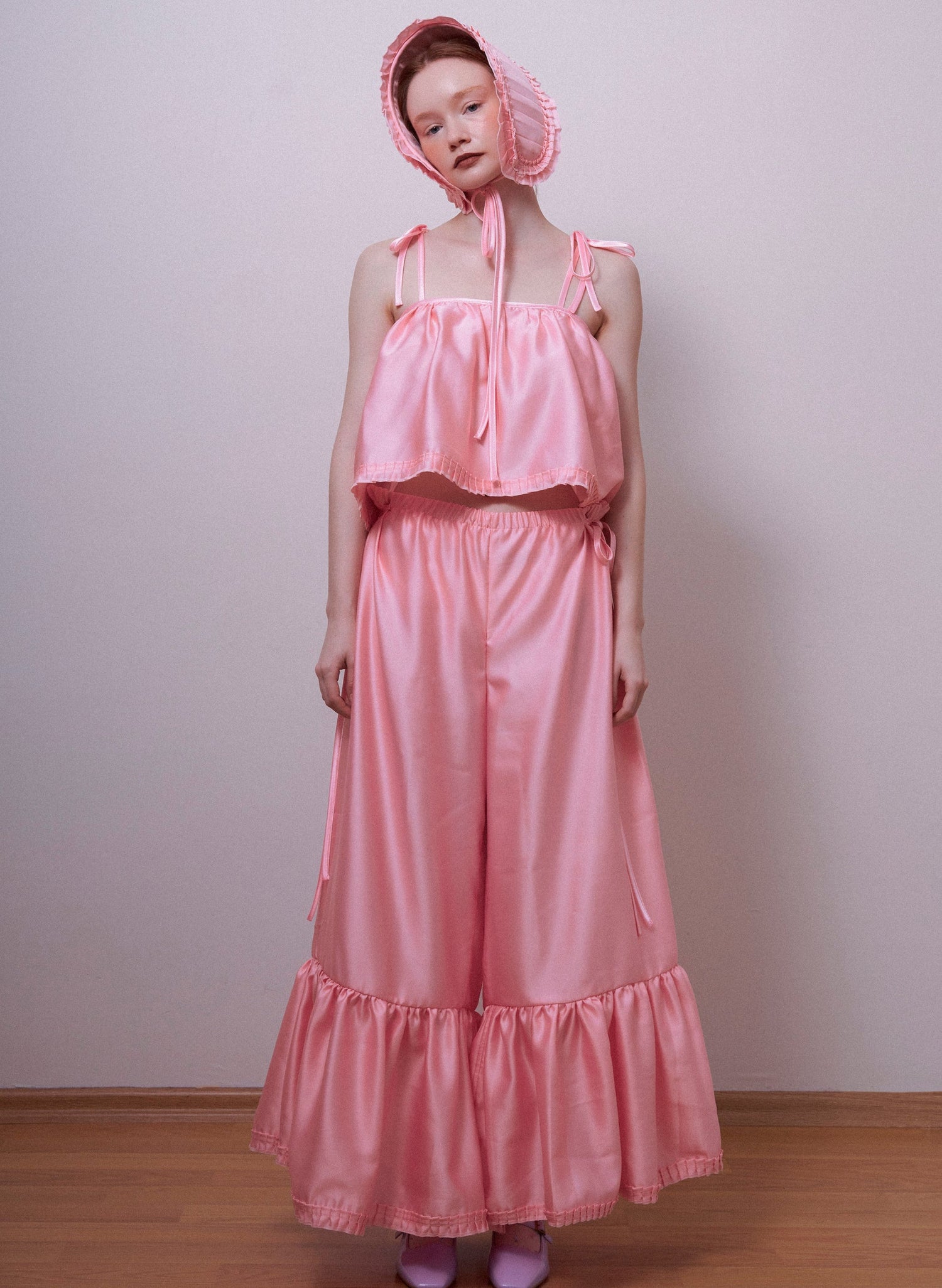 Butterfly Fly Away Coat- Satin Mat Pink